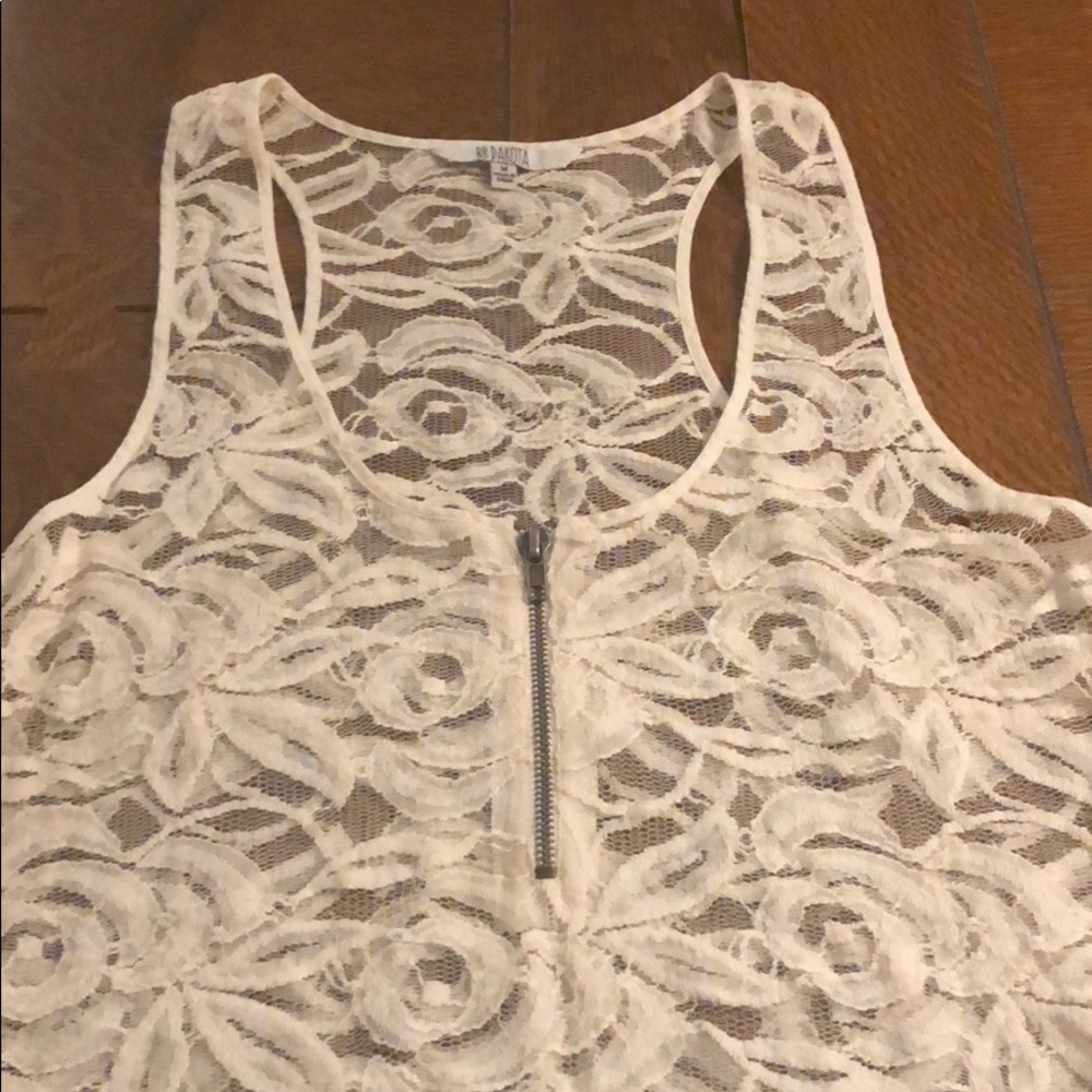 Summer floral lace tank top - Picture 2 of 3